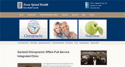 Desktop Screenshot of garlandchiropractor.com